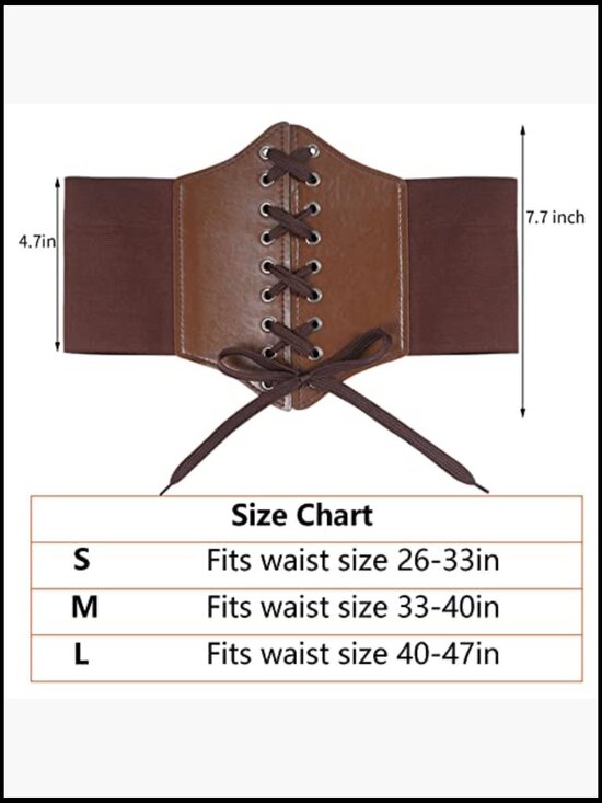 Faux Leather Corset Belt Gauntlet Set Medieval Renaissance Cosplay Accessory main image 6